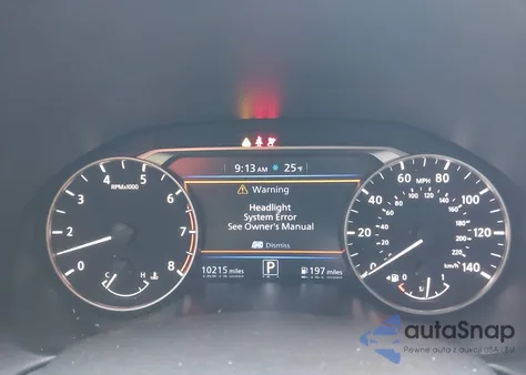 2025 Nissan Altima Sr Fwd z USA, uszkodzony, nr VIN 1N4BL4CV7SN337789